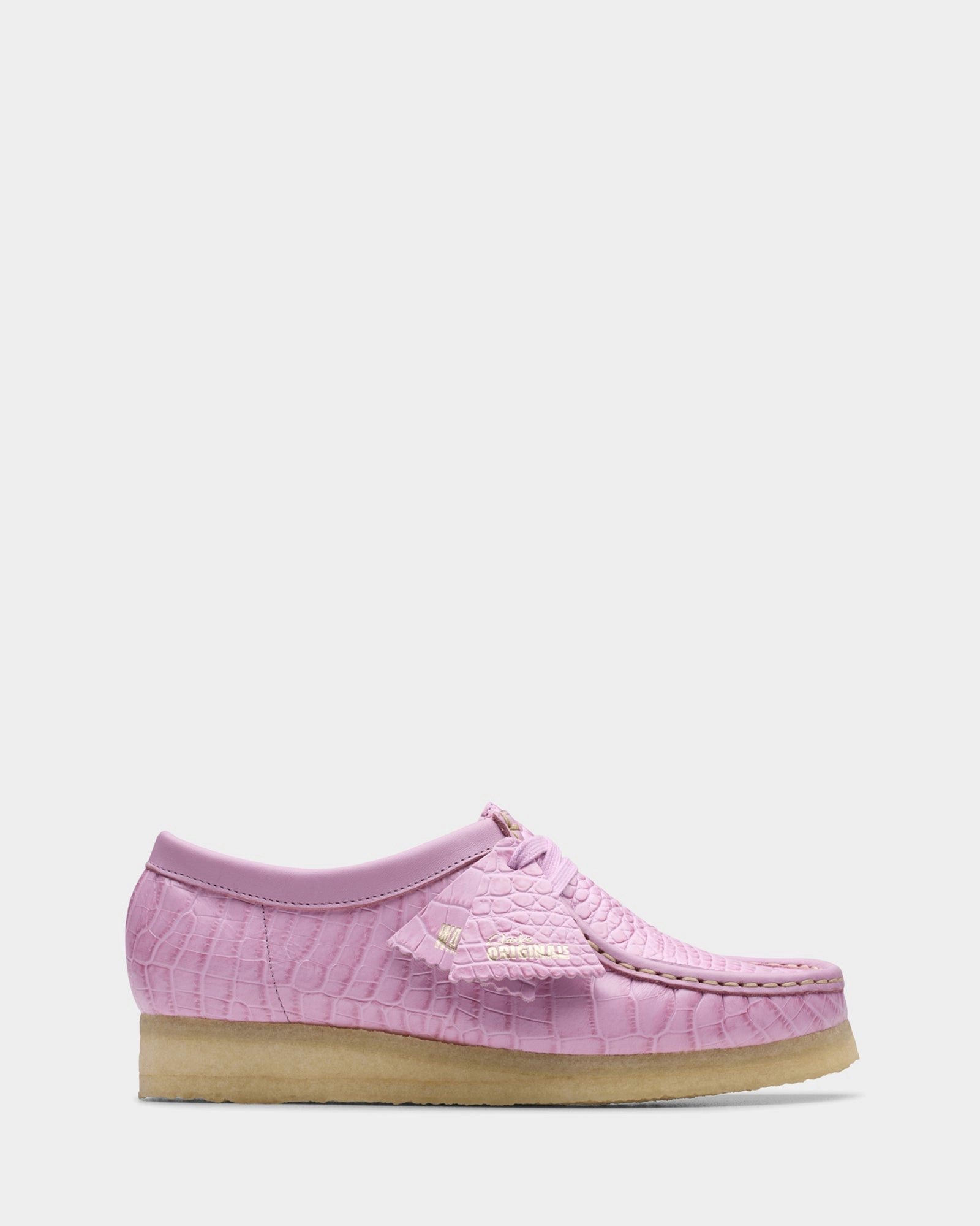 Wallabee. (w) Mauve Croc Dinner Step