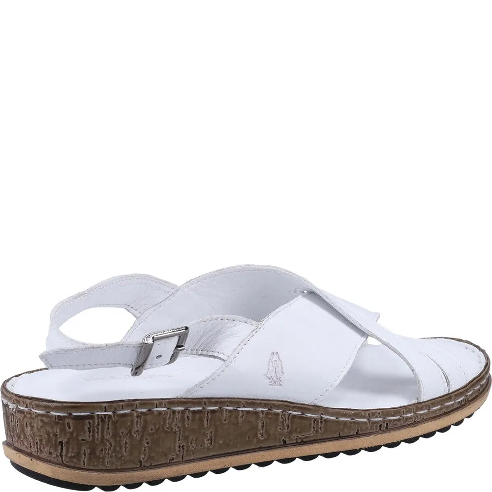 Cushioned Straps Daywear Essential Hush Puppies Elena Cross Over Wedge Sandal