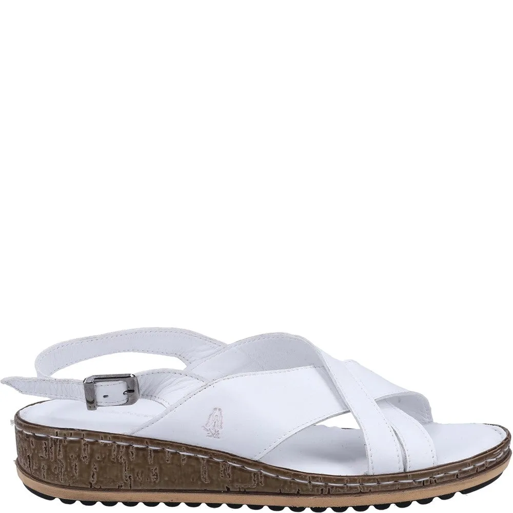 Evening Ease Comfortable Outdoor Adventure Hush Puppies Elena Cross Over Wedge Sandal