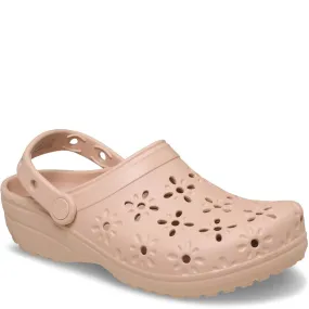 Crocs Unisex Classic Floral Cut Out Clog Easy Sandals Easy-to-Wear Shoes
