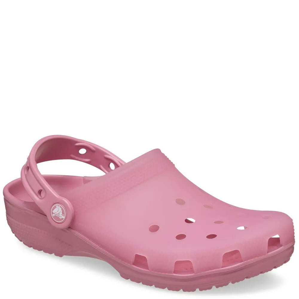 Crocs Unisex Classic Frosted Clog Purple Soft Lightweight Outsole