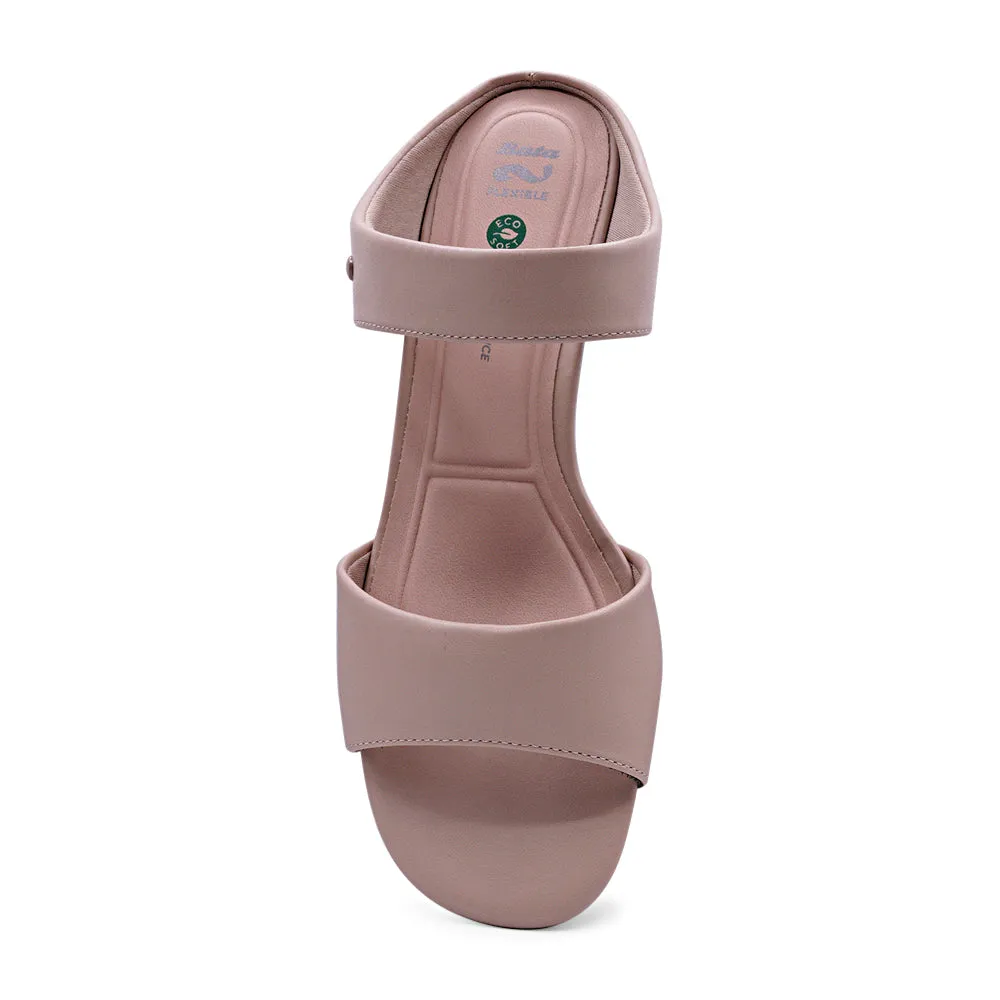 Dress Dance Shoes Bata ECO- FLEX S3 Low-Block Slip-On Heel Sandal