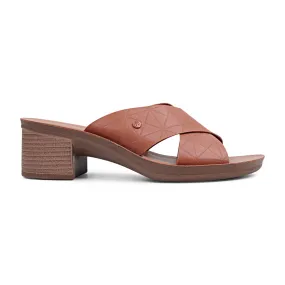 Bata PECKY Low-Block Slip-On Heel Sandal Golf Dress Shoes