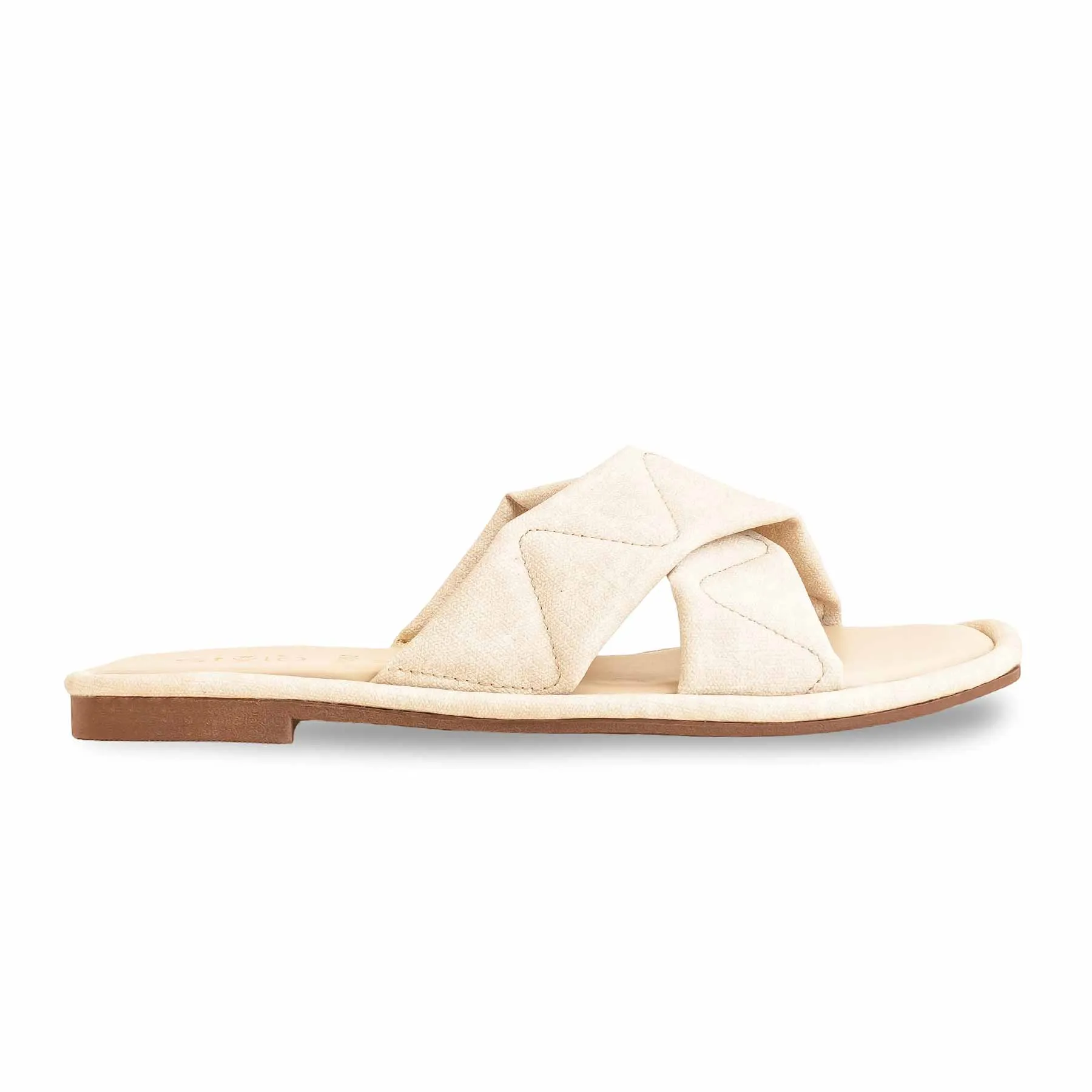 Rockstud Slides Beige Formal Slipper FR8352