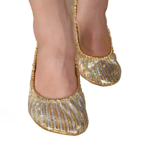 Buy Flat Shoes Belly Dance Adult Women Professional Shoes Slippers Flat Heel Ballerina Leather Sole