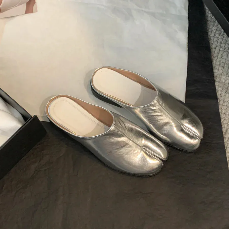 binfenxie  -  Clip Toe Women Slippers Summer Outside Slides Black Gold Silver Brown Fashion Dress Shoes Low Heels Sexy Party Pumps Sandals 39 Penguin Slippers