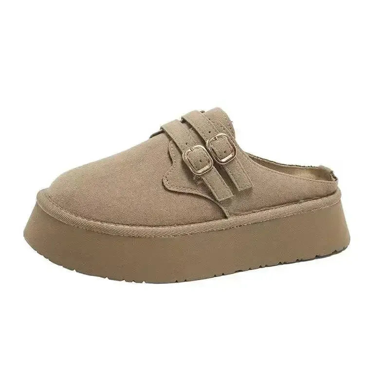 binfenxie  -  New Classic Thick Sole Mules Slippers Women Cork Footbed Platform Clogs Sandals Female Fashion Outdoor Slip on Beach Shoes Mr Grumpy Slippers