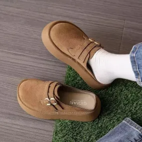 Fuzzy Bunny Slippers Band binfenxie  -  New Classic Thick Sole Mules Slippers Women Cork Footbed Platform Clogs Sandals Female Fashion Outdoor Slip on Beach Shoes