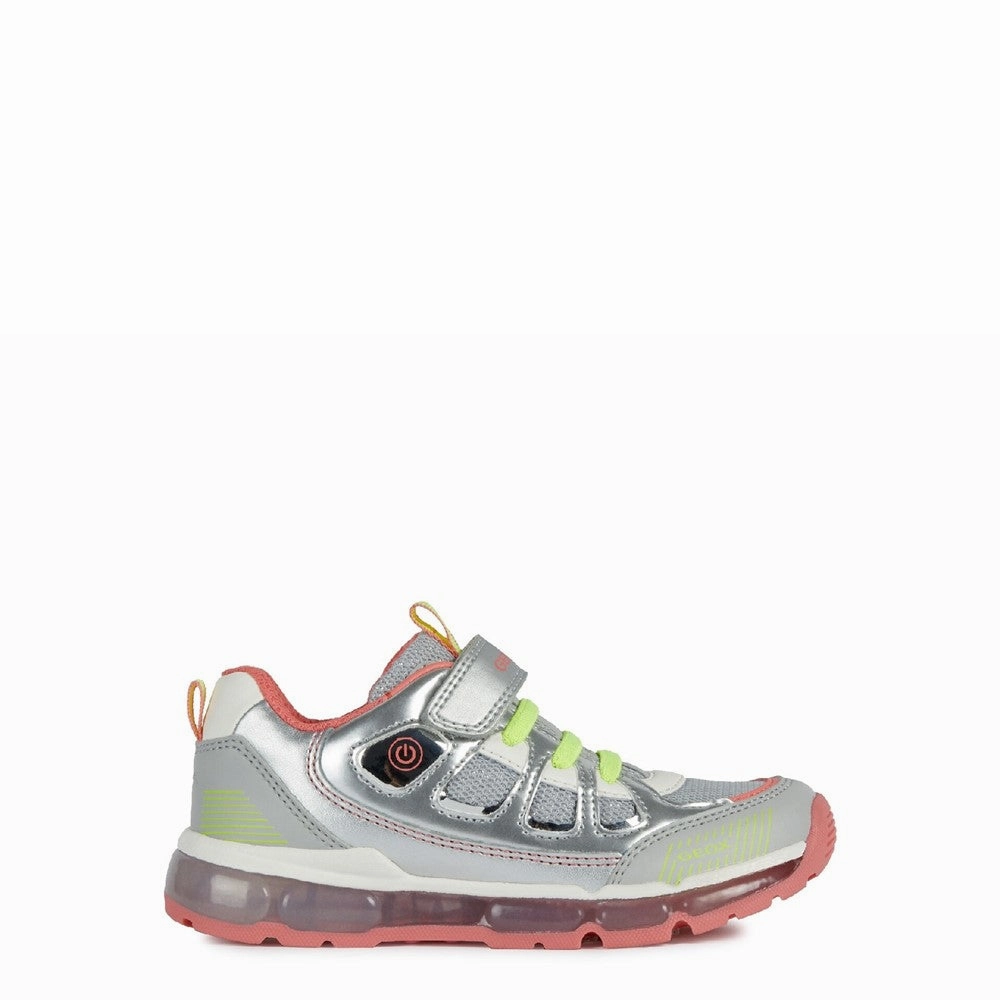 Geox J Android Girl C Lace up and Touch Fastening Trainer Tide Hike AnkleSupport