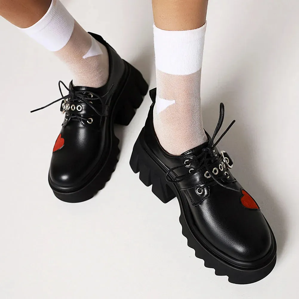 Best Asics Shoes For Back Pain Blair Love Heart Chunky Platform Shoes