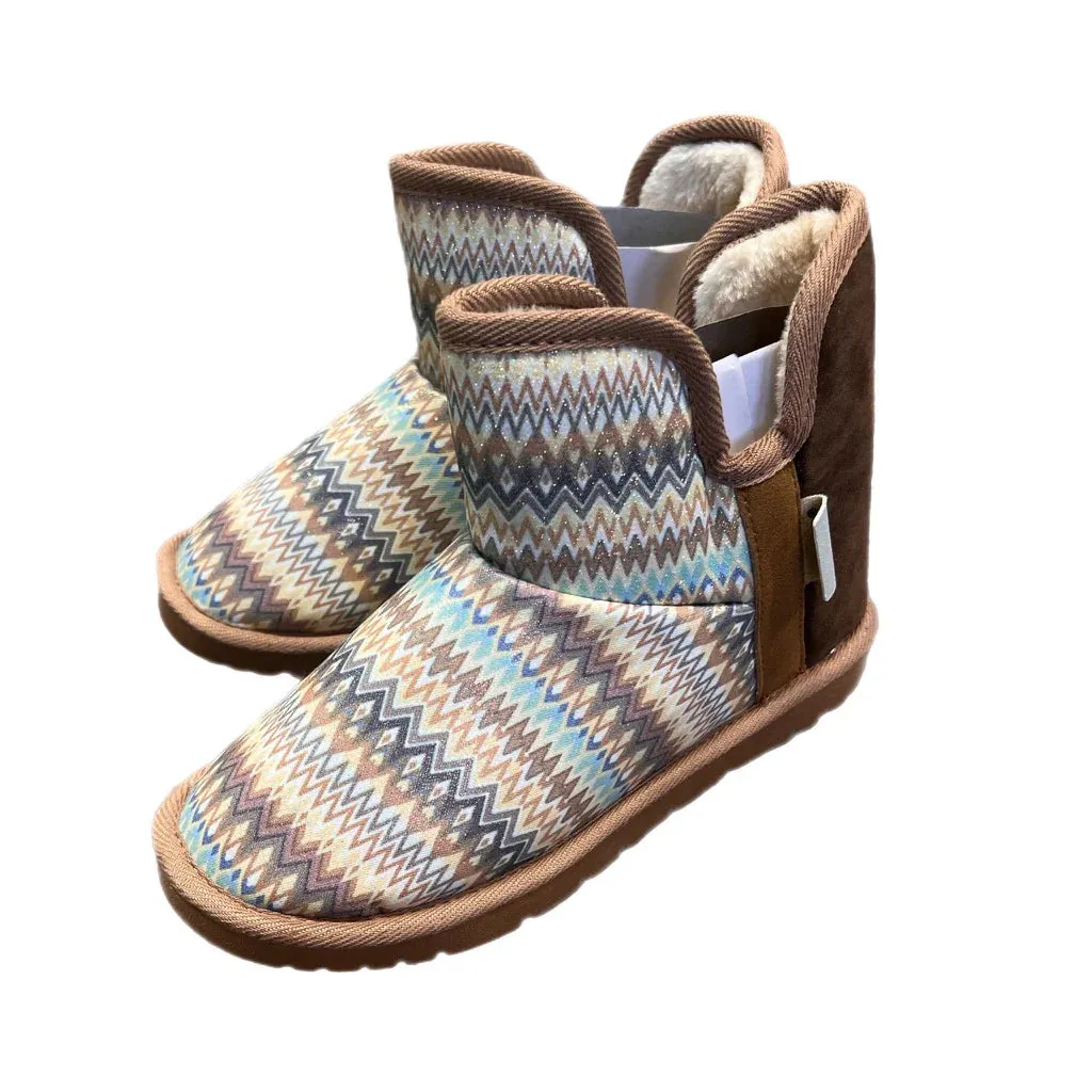 Blazin Roxx Maya Turquoise Aztec Slipper Boots Women's Dress Pants With Boots