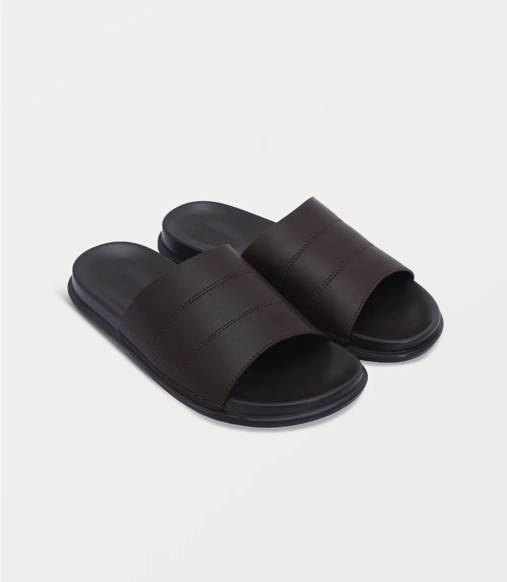 BM6862-BROWN-Men Slipper Capa Slides