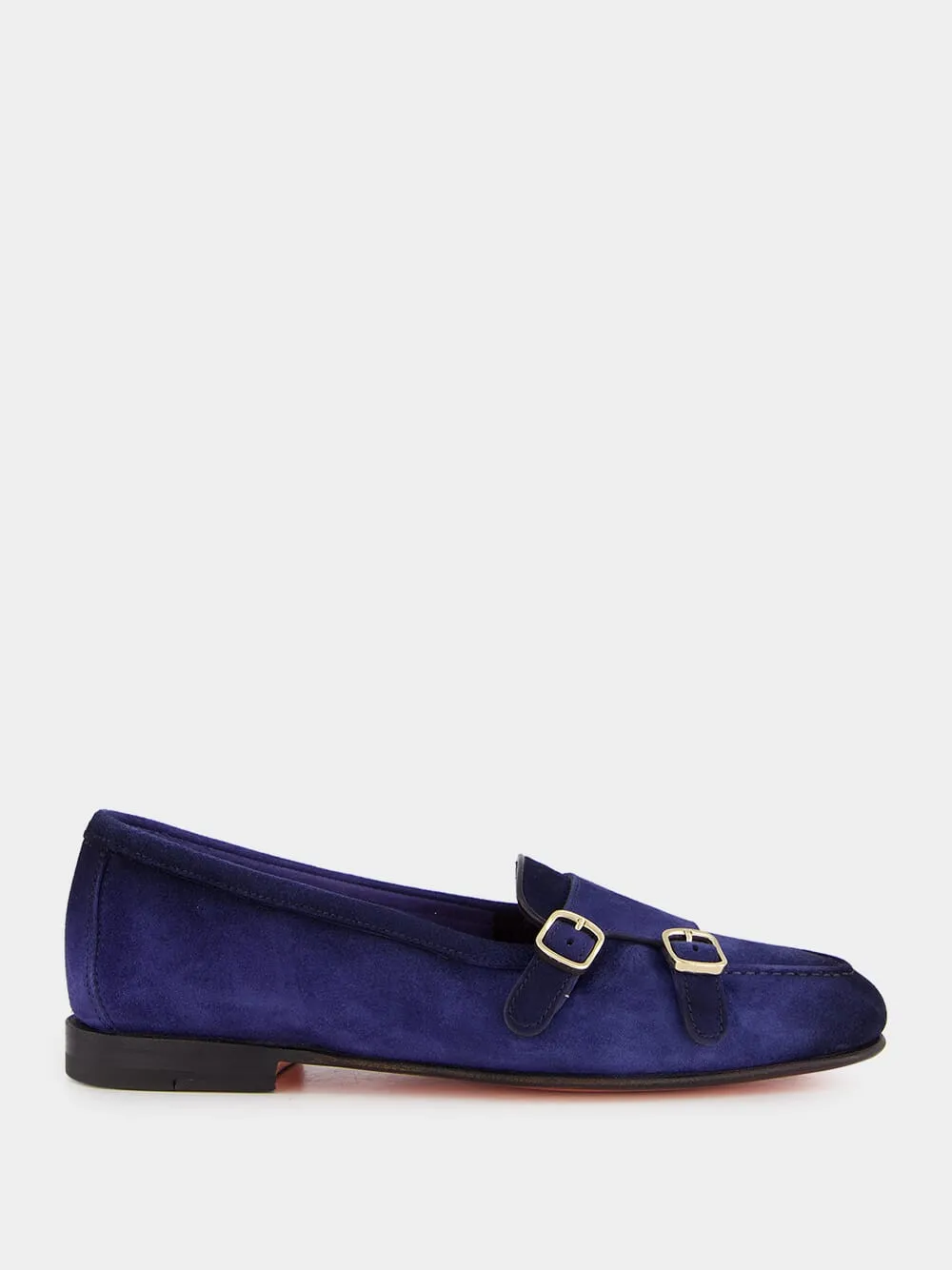 Blue Suede Moccasins Coach Leah Platform Loafers