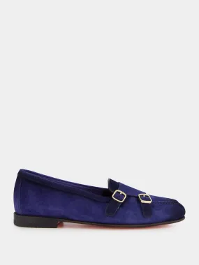 Blue Suede Moccasins Johnston And Murphy Penny Loafers