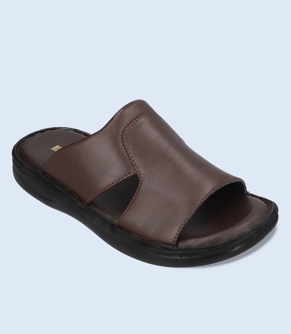 BM5561-COFFEE-Men Casual Slipper Hermes Slides