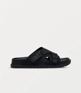 Velcro Slides BM6808-BLACK-Men Slipper