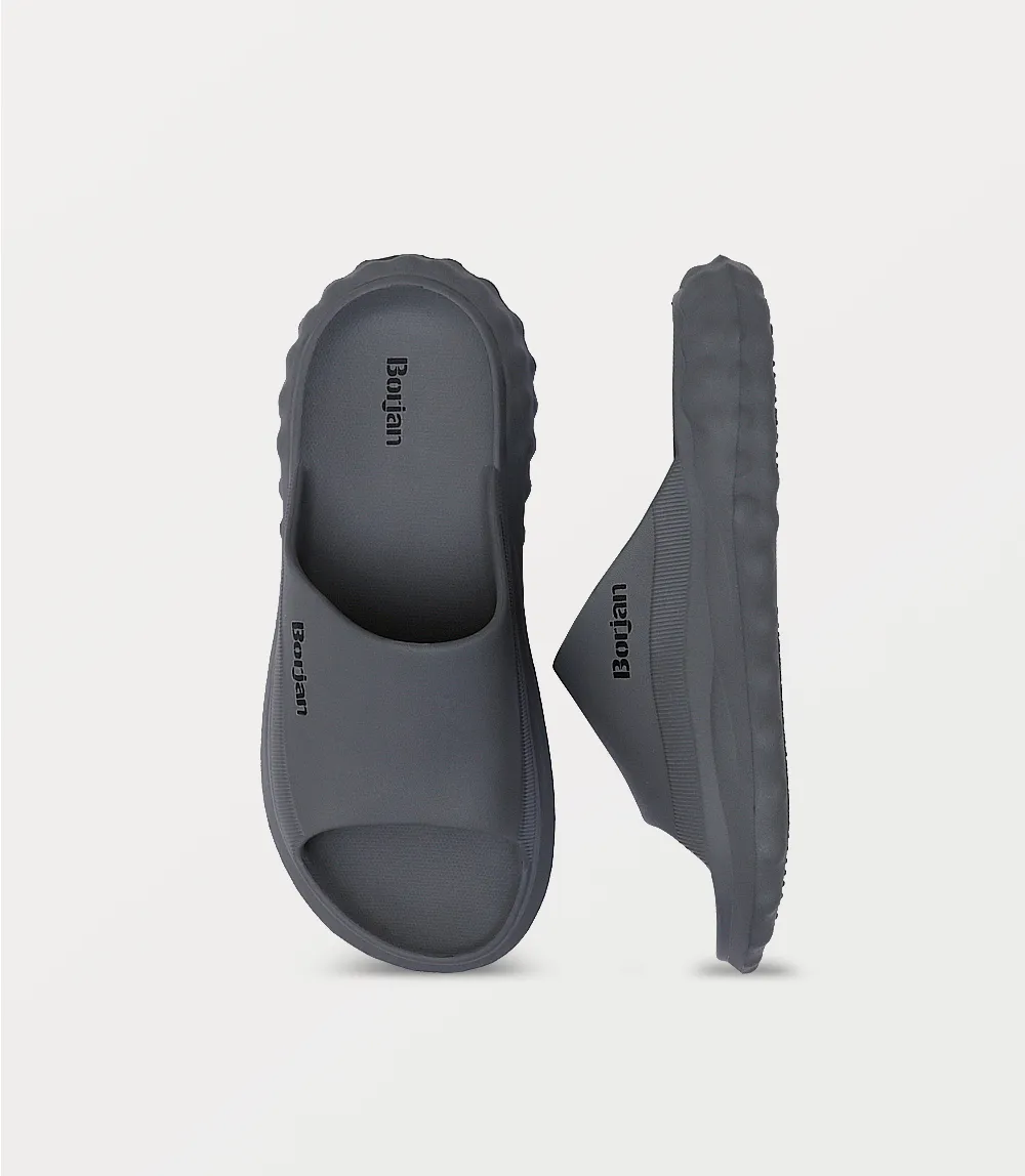 BM6809-GREY-Men Slipper Slippers Hickory