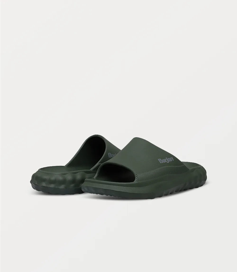 BM6809-OLIVE-Men Slipper Bulk Slippers For Guests