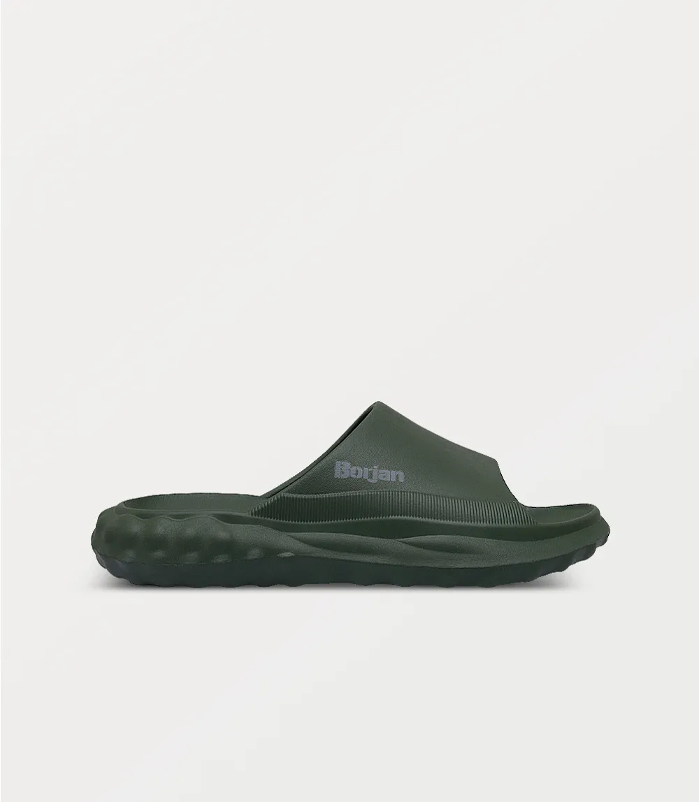 BM6809-OLIVE-Men Slipper Slippers For Heel Spurs
