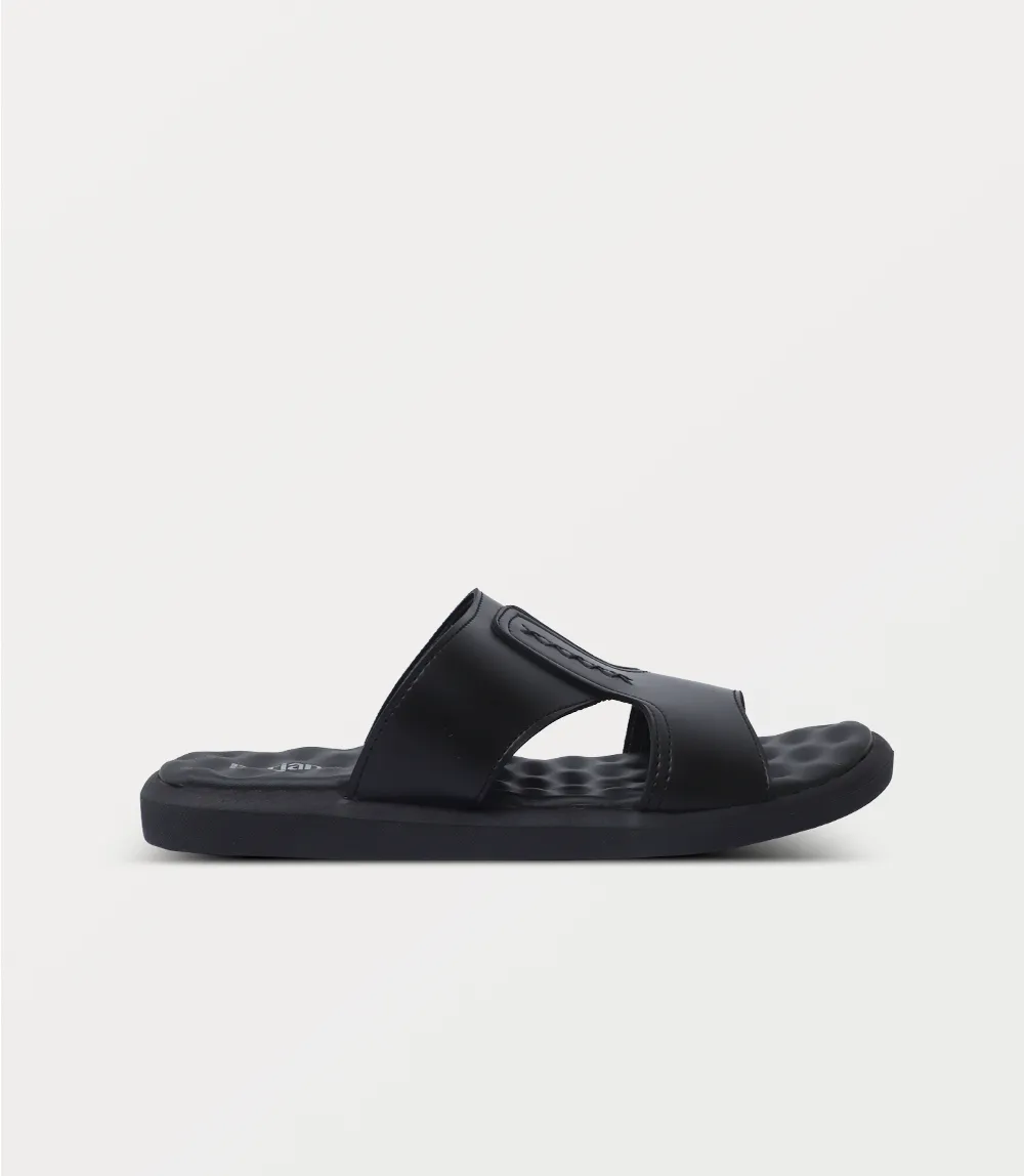 BM6859-BLACK-Men Slipper Gemma Mule Slippers