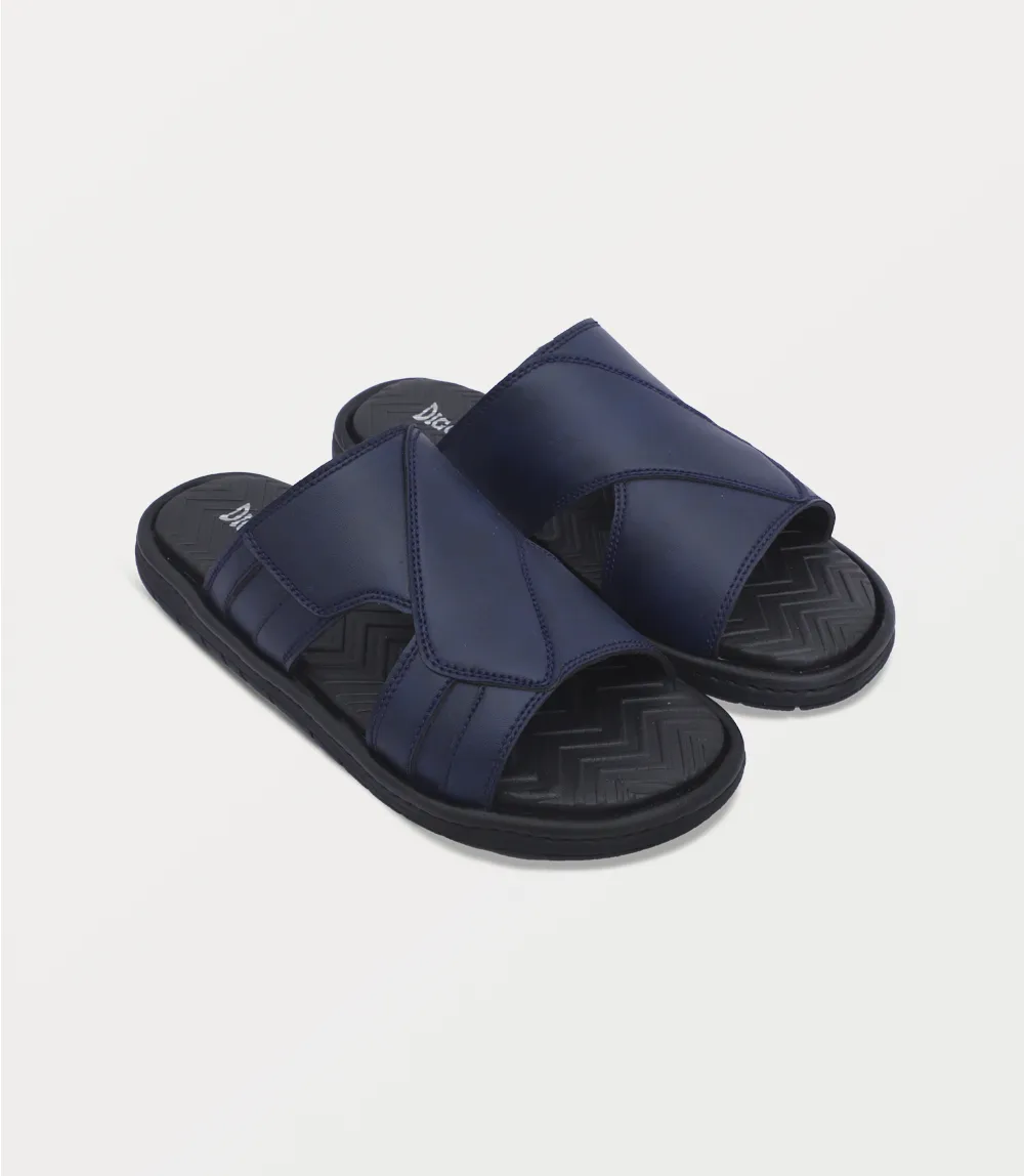 Gripper Slippers BM6877-NAVY-Men Slipper