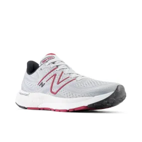 New Balance 480 Men's Shoes Fresh Foam X 880v13 - Aluminum Grey with Crimson and Black - Men's