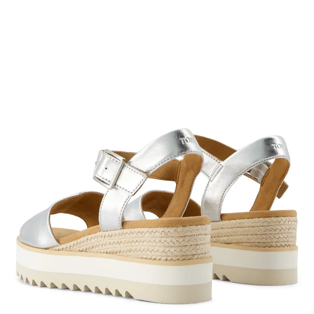 Weekend Walk Outdoor Flats TOMS Diana Wedge