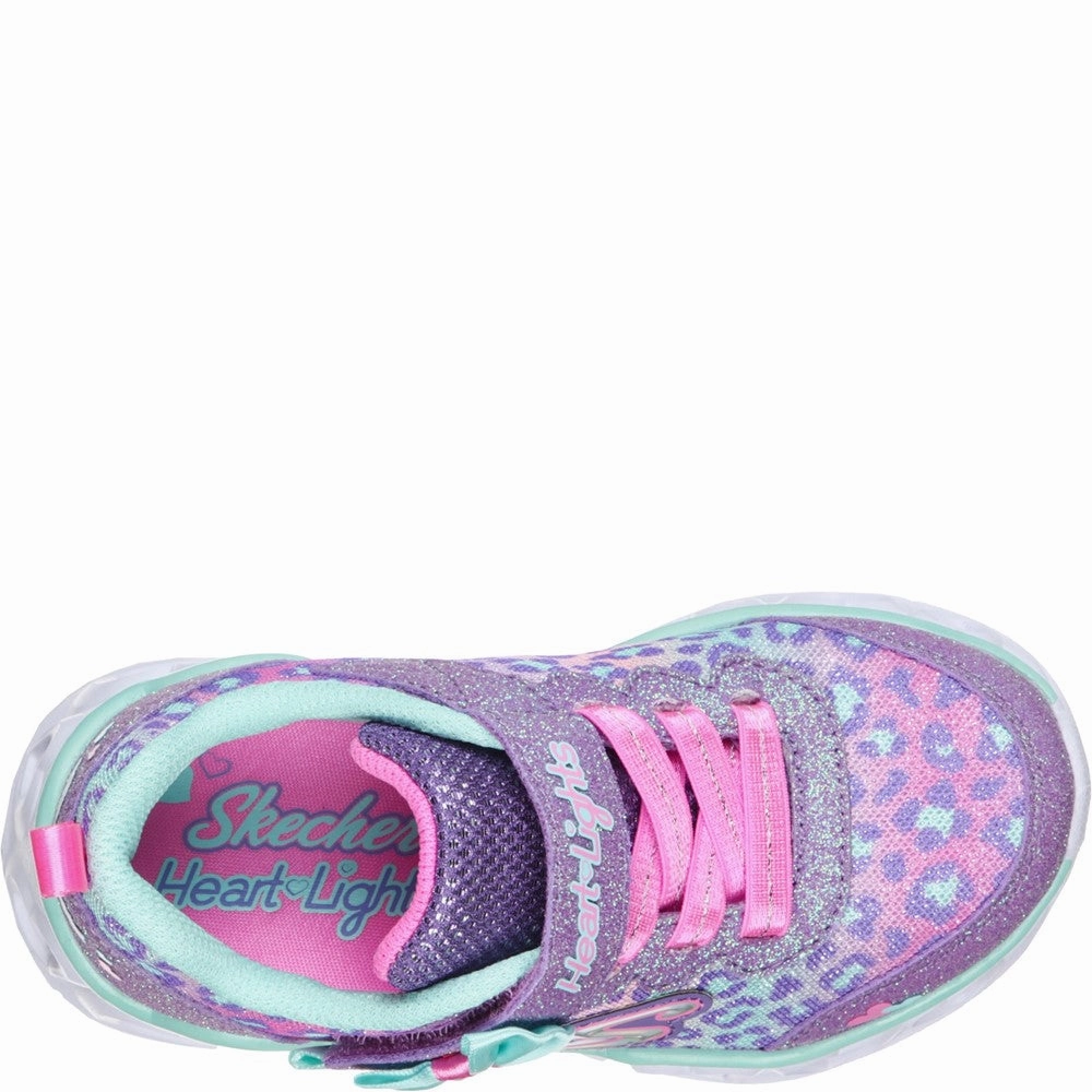 Skechers Heart Lights Touch Fastening Trainer Practical Walk forest hike