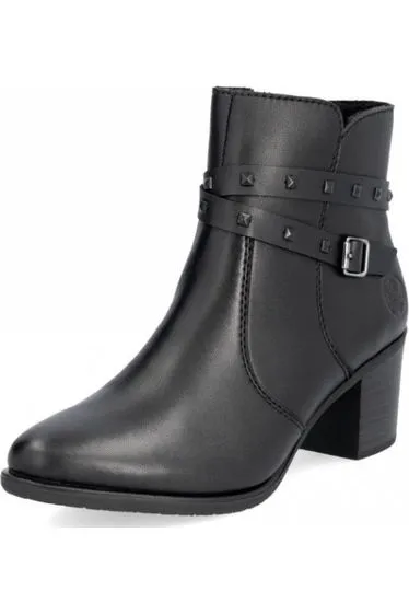 Rieker Ladies Boots Y2059-00 Black Stable base Easy Care