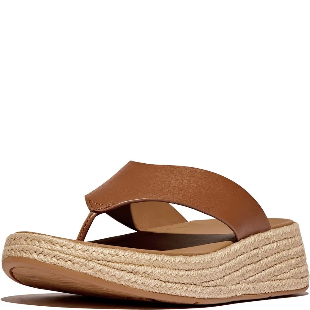 Fashionable Flip-flops for Travel Fitflop F-Mode Toe Post Espadrille