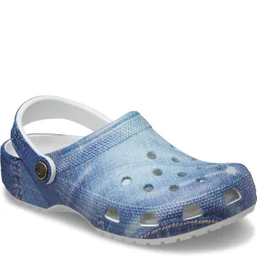 Mesh Upper Crocs Unisex Classic Denim Clog