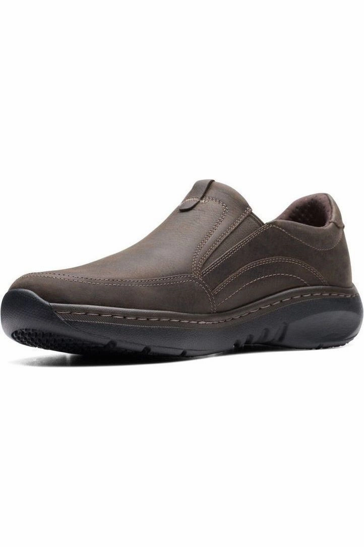 Clarks Clarkspro Step in Dark Brown Tumble Coffee Run