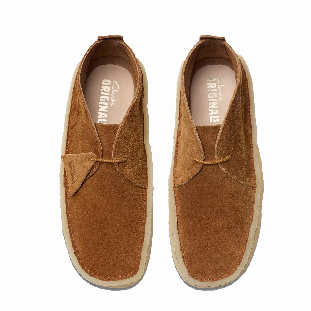 Breathable Clarks Originals Desert Rain Dark Cola Suede
