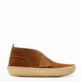 Winter Ready Elevated Comfort Clarks Originals Desert Rain Dark Cola Suede