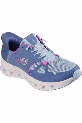 Skechers Ladies 150420 GLIDE-STEP PRO in Slate/Pink weightlifting shoes