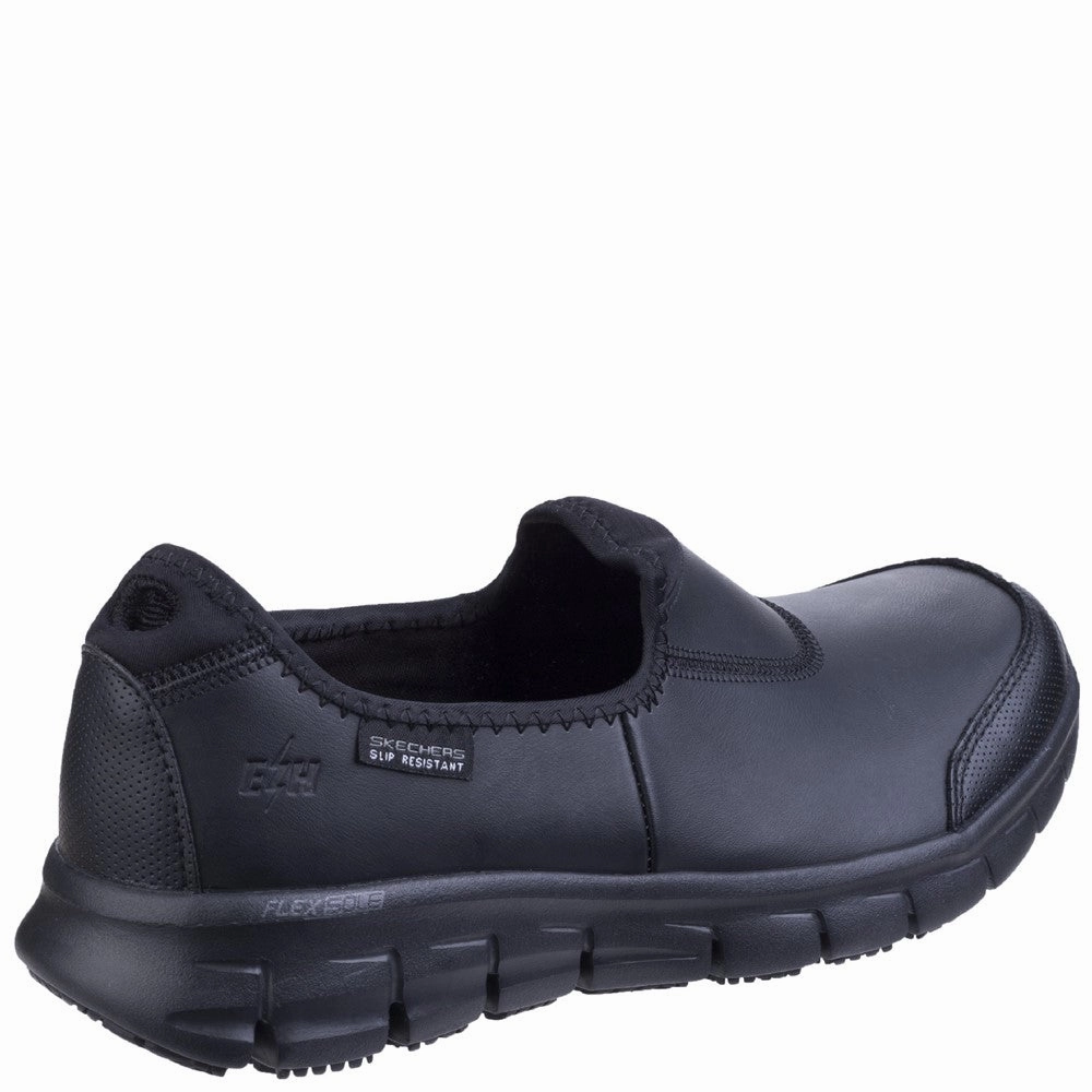 Skechers Workwear Sure Track Slip Resistant Occupational Shoe Canvas Upper Track Trek