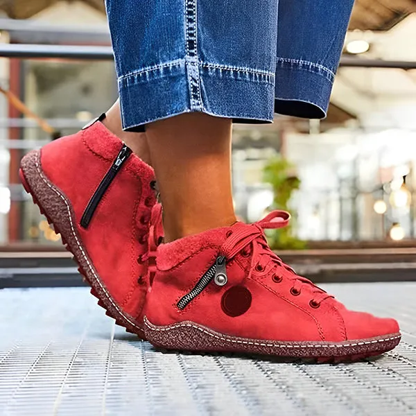 Women's Casual Lace-Up Zipper Embellished Flat Trainers 43214598S Adidas Cdg Shoes