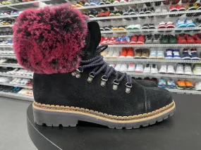 Sam Edelman Women's Bowen Ankle Boots Black Suede Lace Up Cap Toe 10 M New Taylor Swift Cowgirl Boots