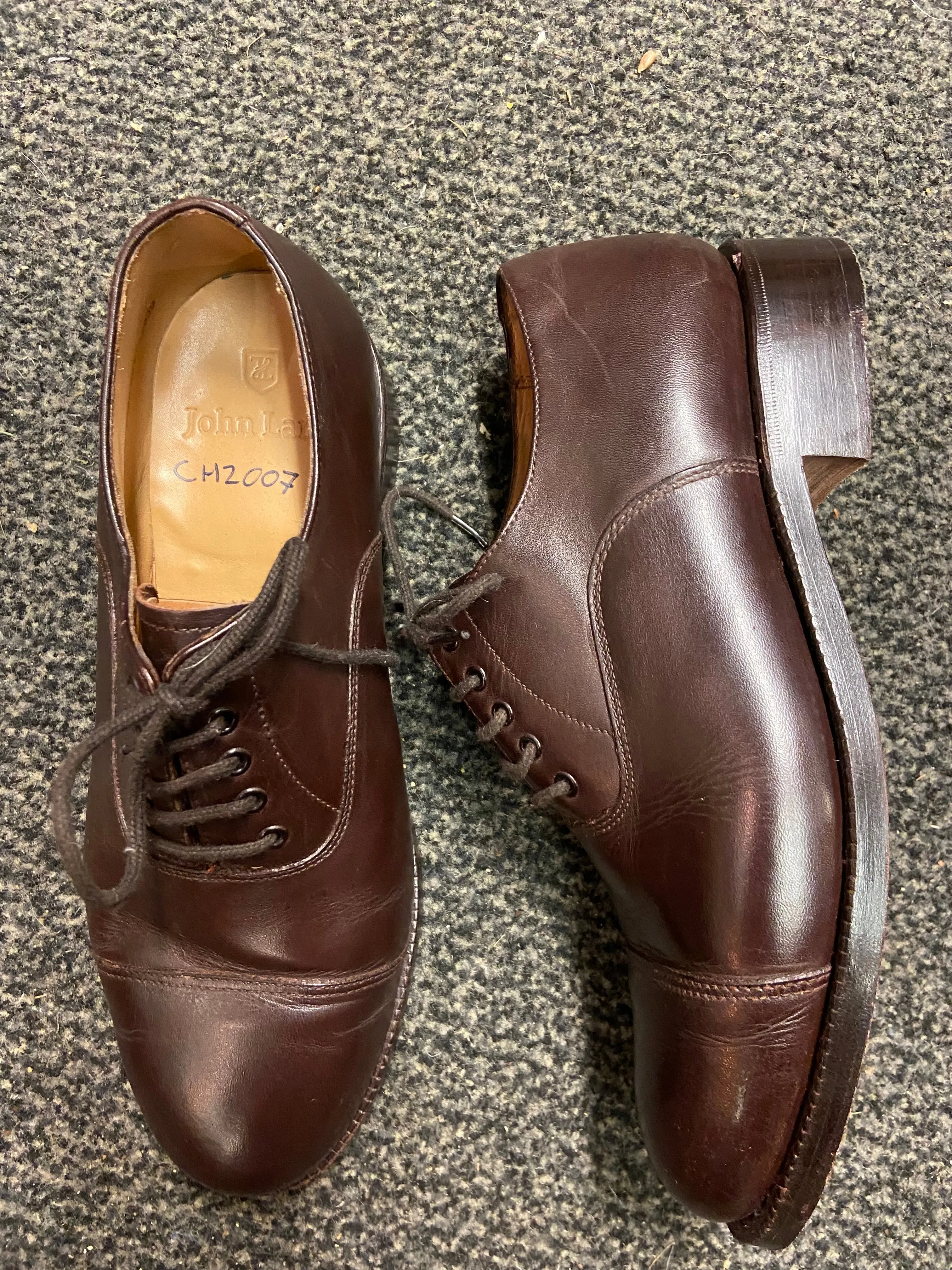 High Top Adidas Shoes British Army Mens officers Shoes Grade 1 Brown