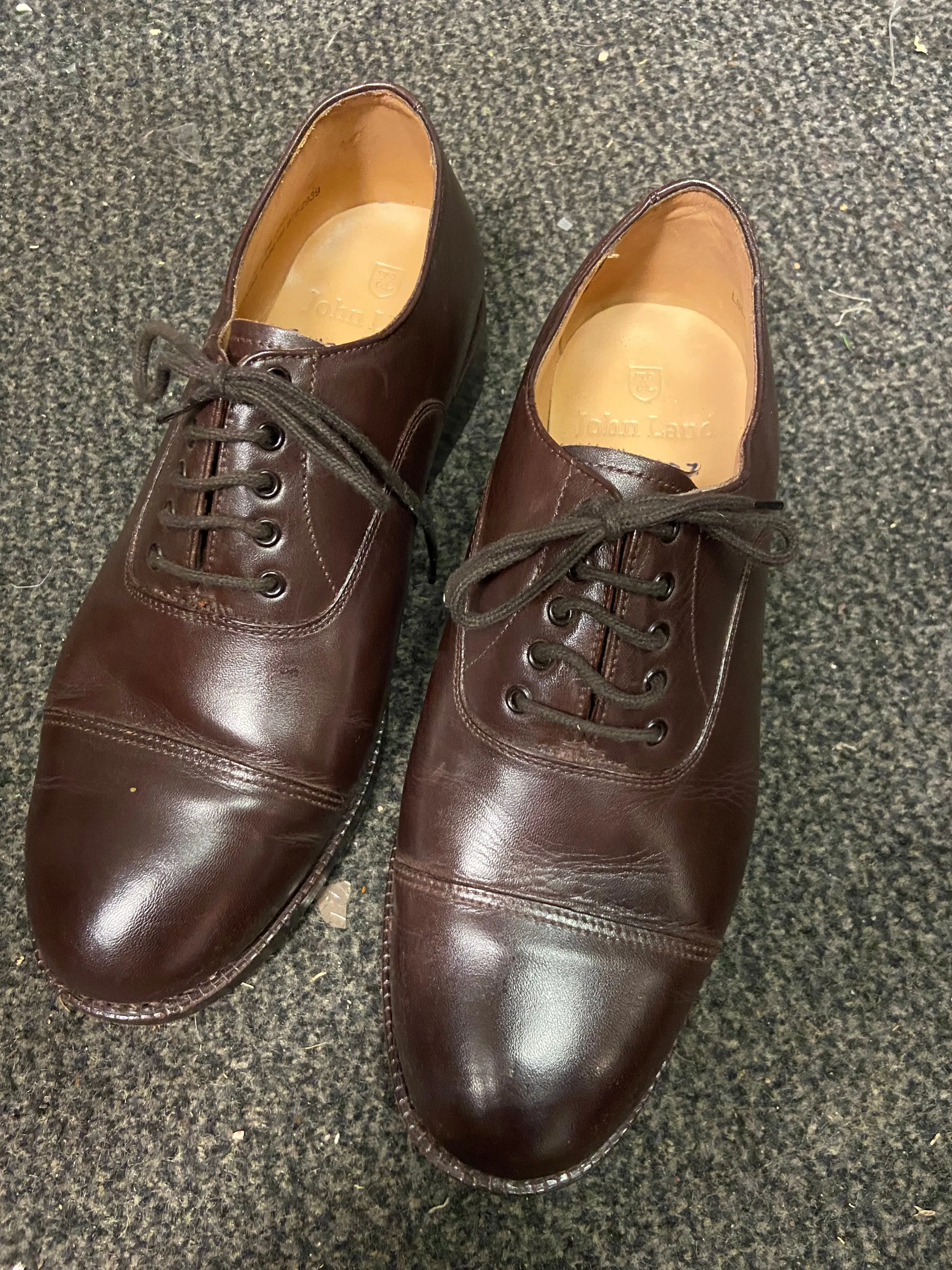 British Army Mens officers Shoes Grade 1 Brown Adidas Pureboost 23 Running Shoes