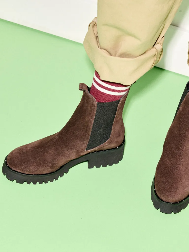 New Nmd Adidas Shoes Brooke Waterproof Suede Boot in Espresso