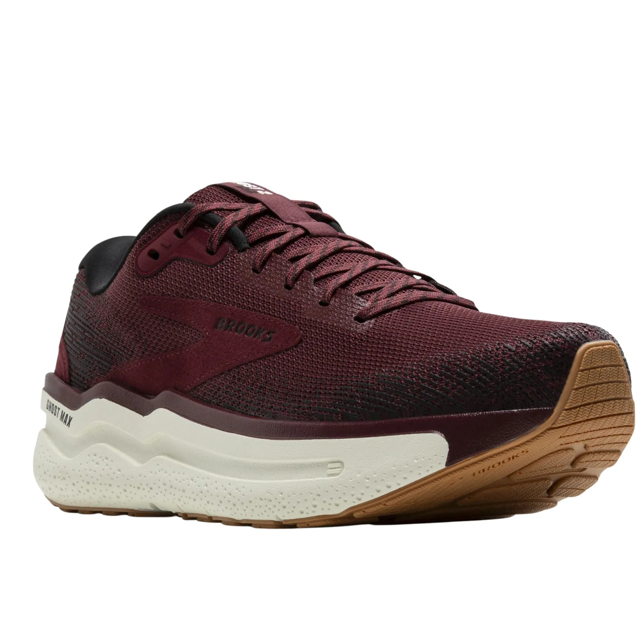 Brooks Men's 110431 677 Ghost Max 2  Truffle Black Coconut Cushion Neutral Running Shoes Asics Shoes Gel Quantum