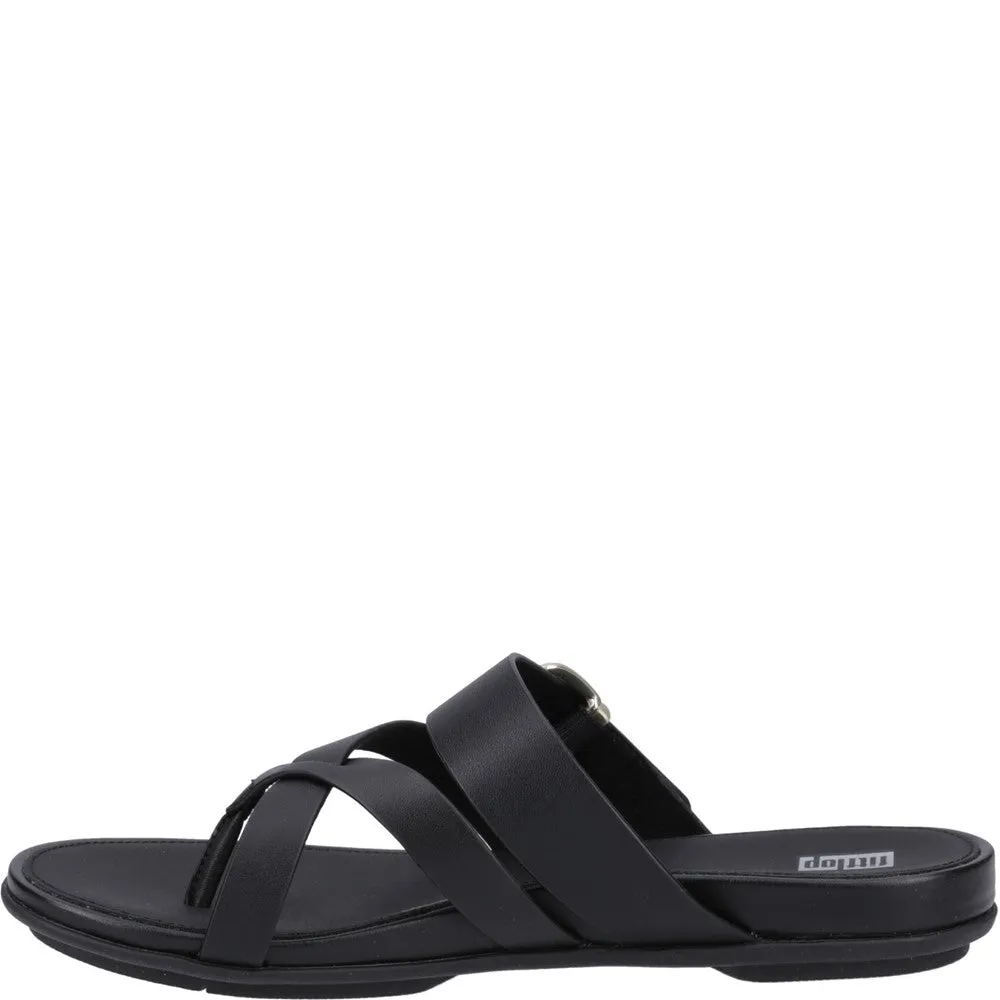 Fitflop Gracie Buckle Toe Post Sandals Indoor Use Relaxed Fit