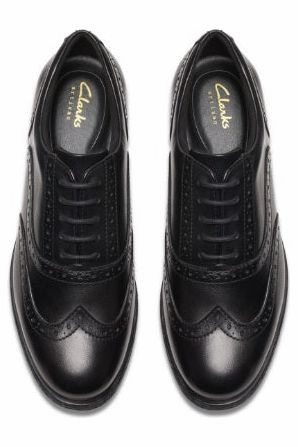 Clark Havisham Oak black leather wide fit Formal Look Stylish Appeal