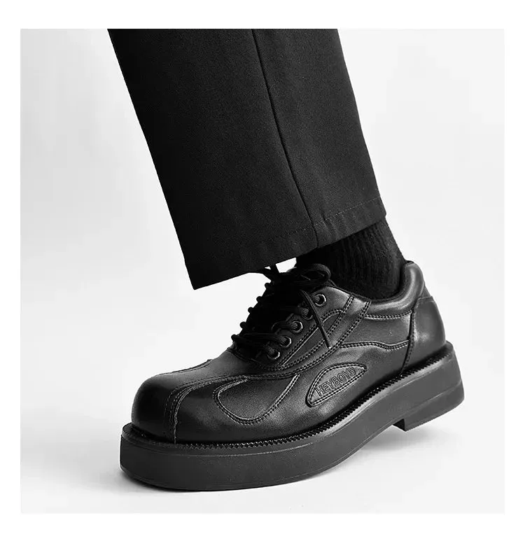 Asics Everyday Comfort Shoes Business Formal White Black Leather Shoes