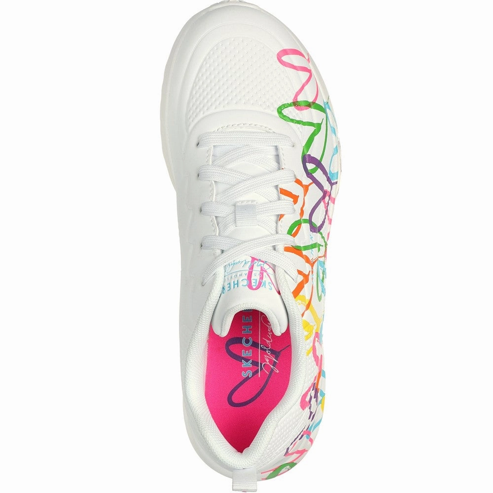 Skechers Uno Lite Heart Of Hearts Trainers Classic Shoes