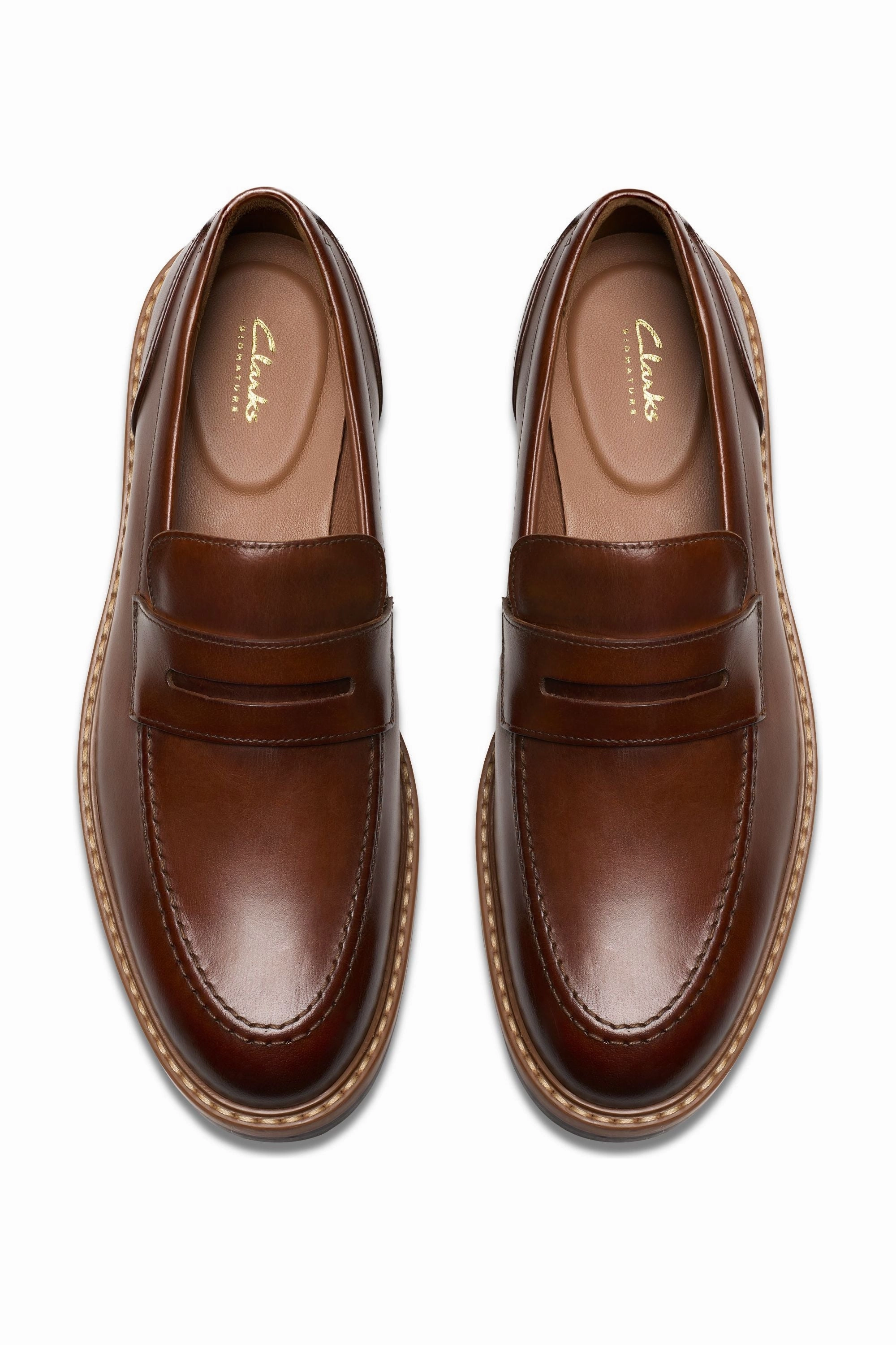 Comfortable Heel Breathability Clarks Aldwin Step in Mid Tan