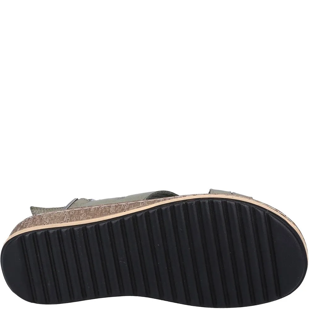 Lite Wear Hush Puppies Elena Cross Over Wedge Sandal