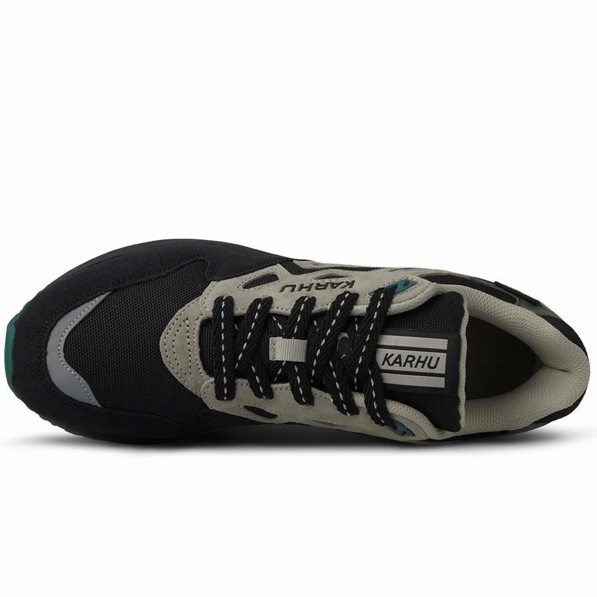 Non-marking sole Plush traction Karhu Legacy 96 Cordura Trainer - Caviar / Abbey Stone