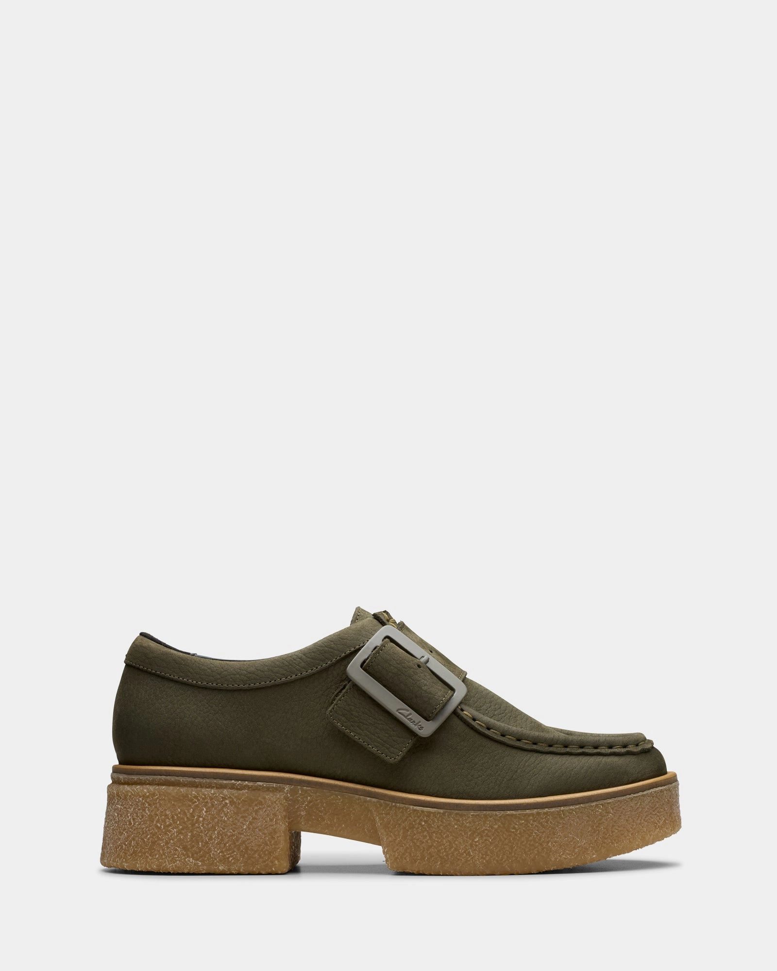 Linoso Monk Dark Green Nubuck Padded Touch